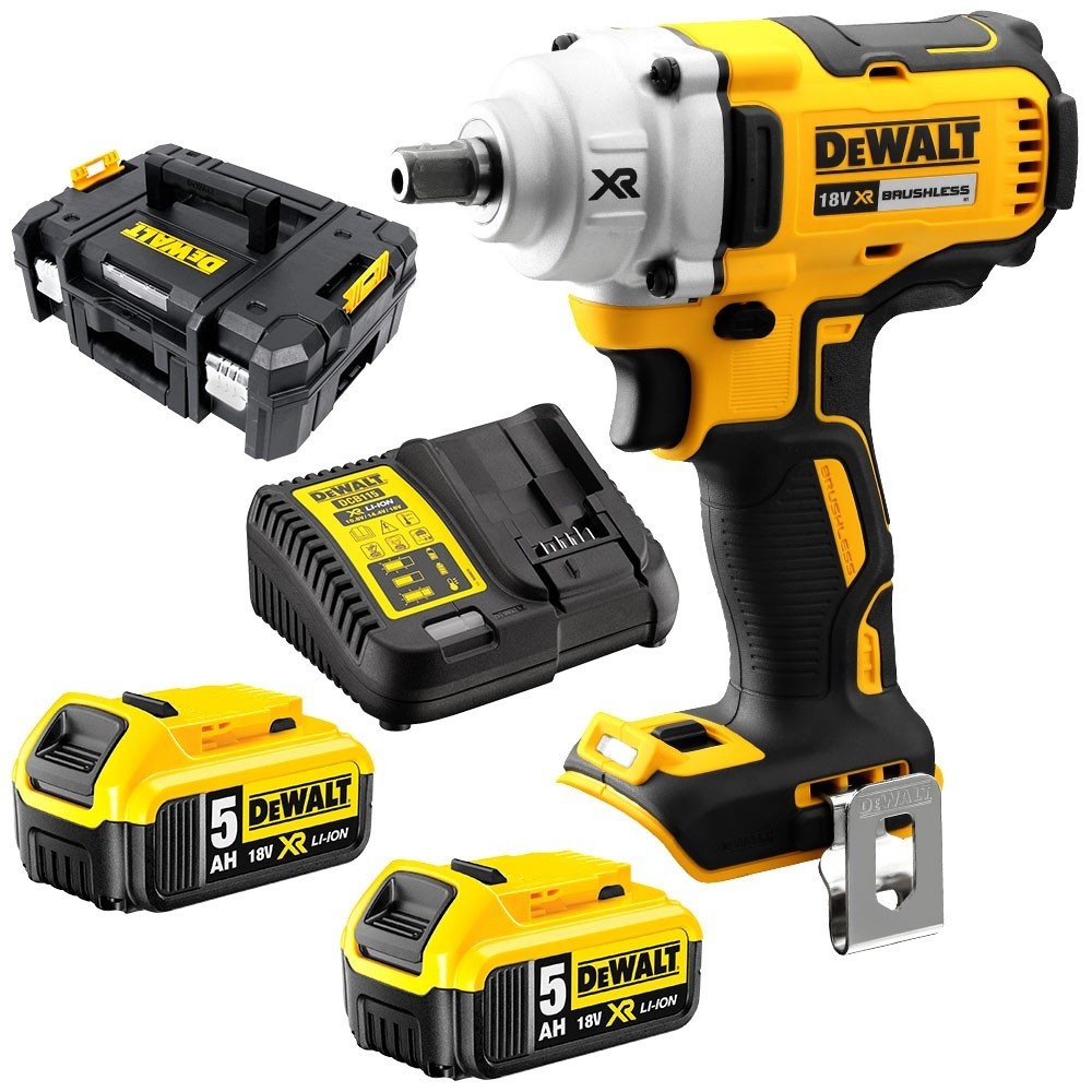 DCF894P2 Bezuhlíkový rázový uťahovač 18V 1/2"
