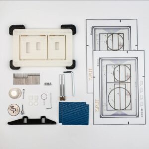 EdPLIT-Podobkladové univerzálne WC tlačítko M1 5v1 so spotrebným materiálom