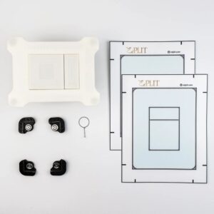 EdPLIT-GROHE Podobkladové biele WC tlačítko M3 bez spotrebného materiálu