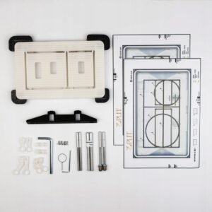 EdPLIT-Podobkladové univerzálne WC tlačítko M1 7v1 bez spotrebného materiálu